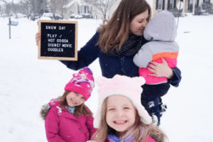snow day with kids
