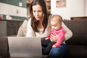 work at home jobs for moms