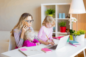 how to be productive as a work from home mom